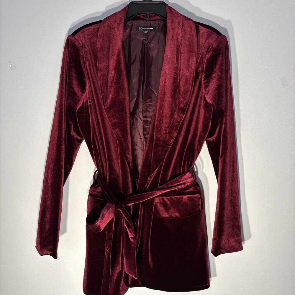 INC International Concepts Women Velvet Wrap Blazer  Size XL